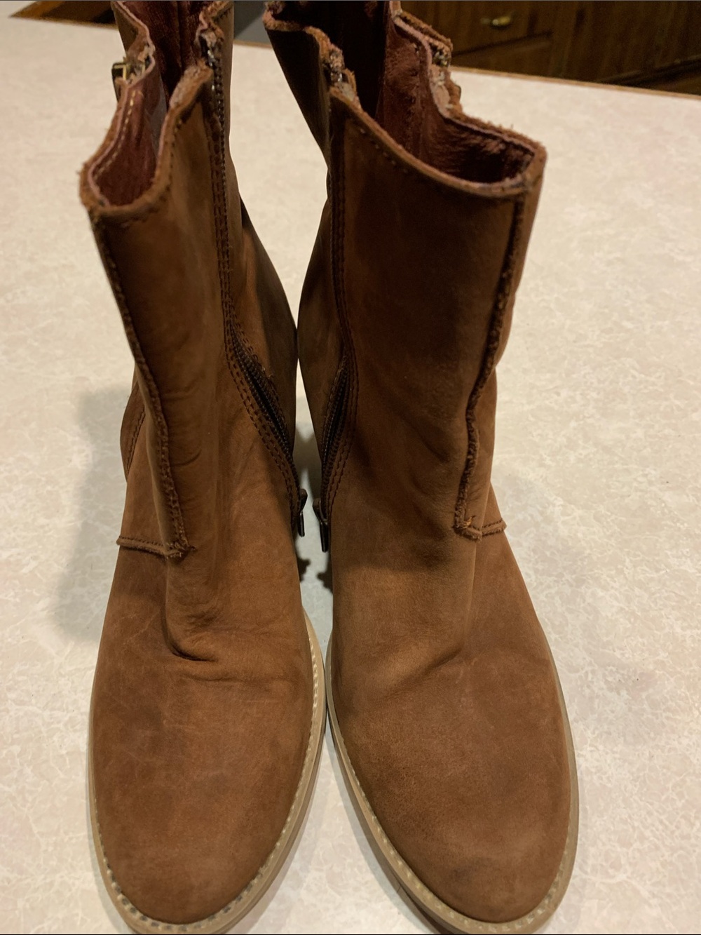 Bronx Brown Suede Heeled Ankle Boots It says a 36 which says it is a 6 - Picture 10 of 10